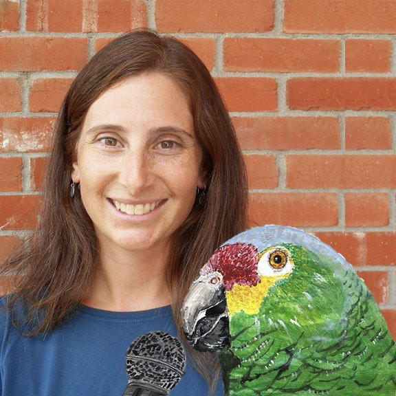 Lauryn Benedict and parrot logo